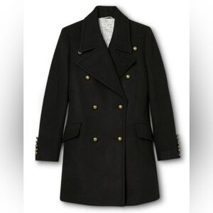 Nili Lotan Black Pea Coat. Size XS. Never Worn